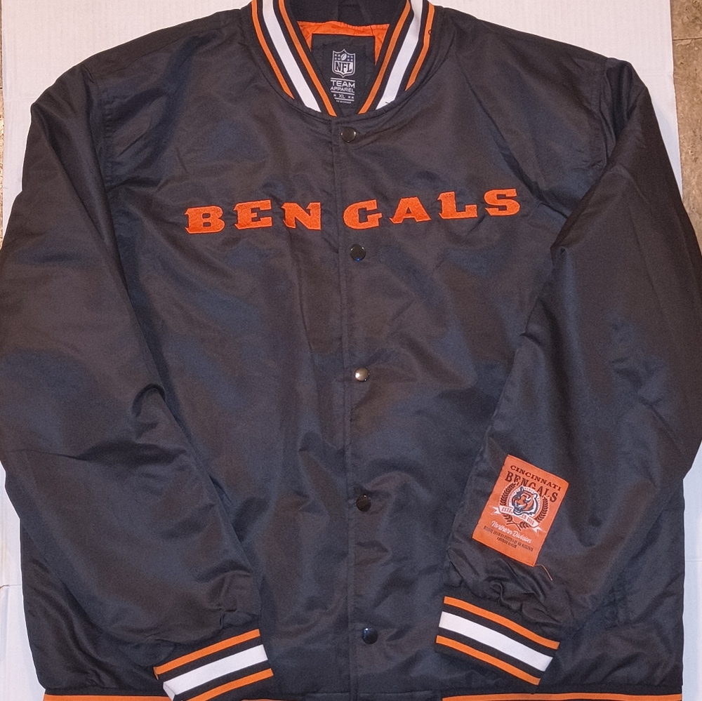 Bengals Performance Jacket - Black and Orange